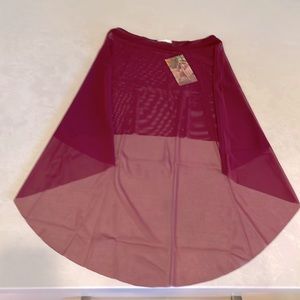 NWT Elevee Dancewear Dramatic High-Low Skirt
